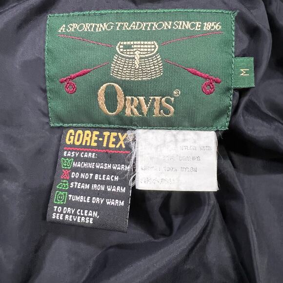 Vintage Orvis Fly Fishing Field Gore Tex Jacket Hooded Tan M Gorpcore Outdoors - Picture 2 of 16